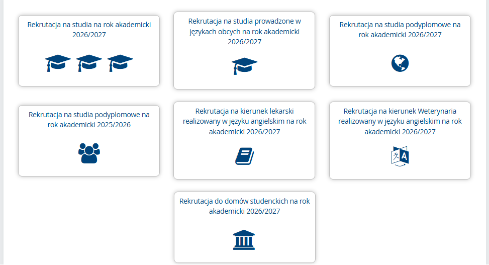 Widok strony głównej irk.uwm.edu.pl